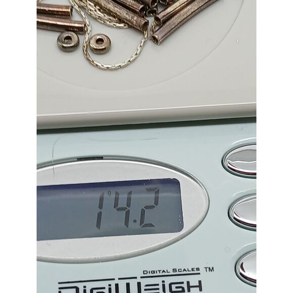 14.2 gr Vintage .925 sterling silver estate oxidized Jewelry Beads REPAIR CRAFT - Picture 6 of 11